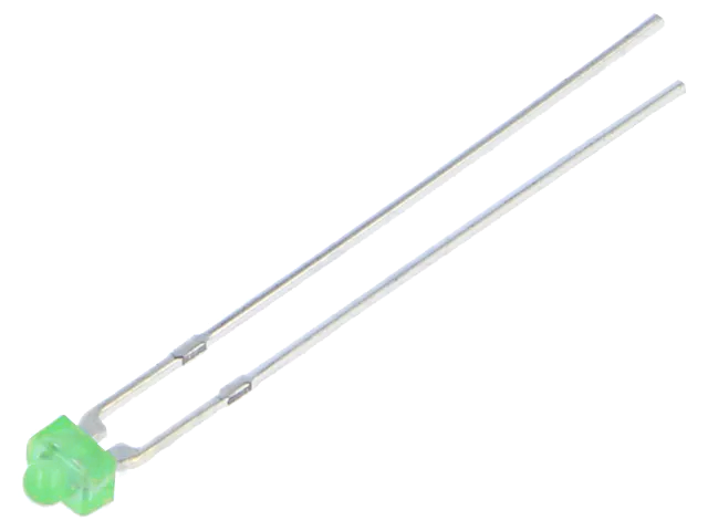 Green flashing superbright 1.8mm LED - green diffuse case (image for) Green flashing superbright 1.8mm LED - green diffuse case