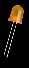 (image for) Optosupply 10mm diffused orange LED