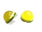 Everlight 20mm yellow LED - 12 pins