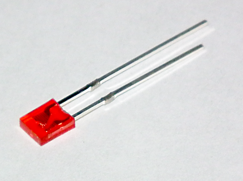 1 x 3 x 4mm general purpose red LED