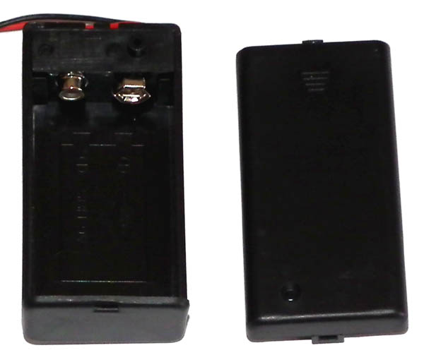 (image for) 1 x 9V battery case with switch
