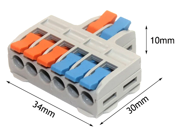 (image for) 2 to 6 cable splitter terminal block
