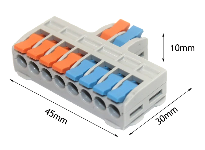 (image for) 2 to 8 cable splitter terminal block
