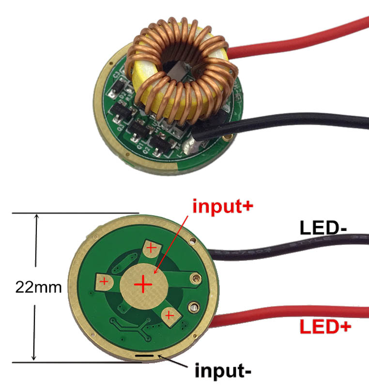 (image for) 5 mode 2.5 amp DC driver for 10W LEDs