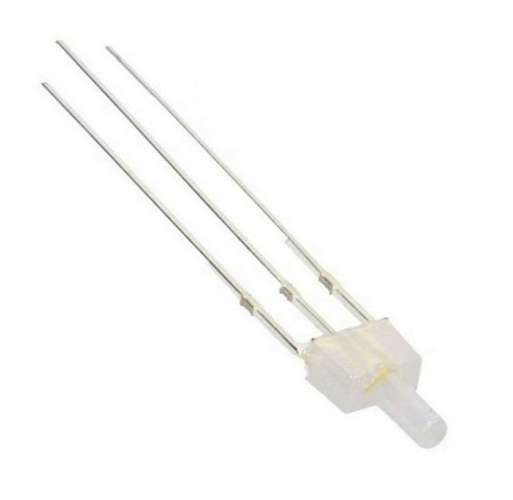 Optosupply red/warm white common anode superbright 2mm tower LED
