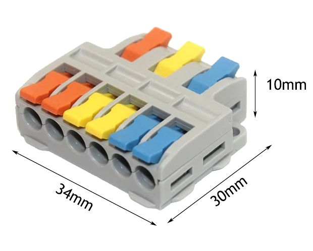 (image for) 3 to 6 cable splitter terminal block