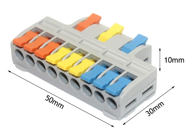 (image for) 3 to 9 cable splitter terminal block
