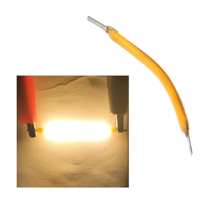 (image for) 38mm, 3V super flexible warm white LED filament