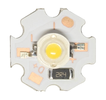 3W warm white star LED with onboard resistor for 5V