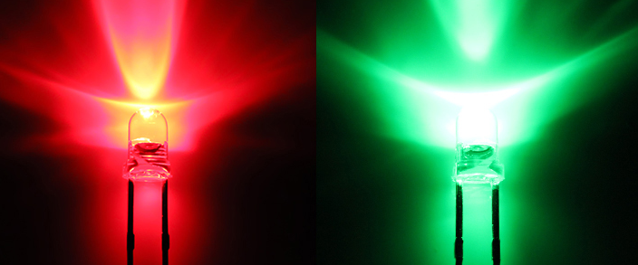 3mm Red/Green bipolar LED