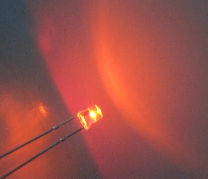 (image for) 3mm orange flat top wide angle LEDs