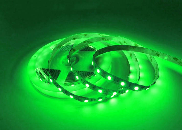 (image for) Green 12 volt 5050 LED light ribbon