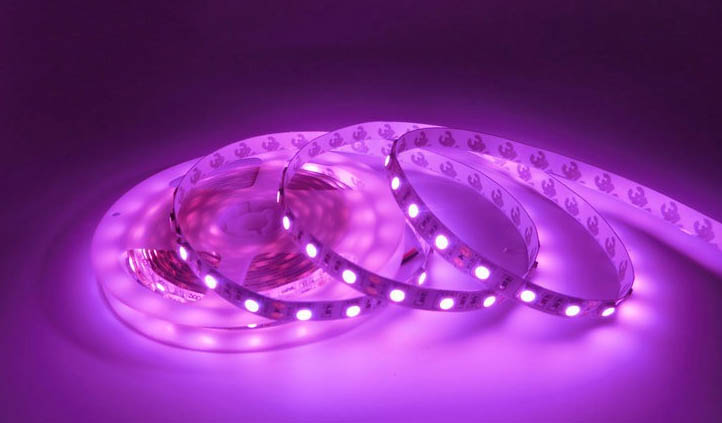 (image for) Pink 12 volt 5050 LED light ribbon