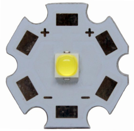(image for) 10W Osram cool white LED on 20mm copper star PCB