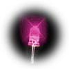 5mm superbright pink LEDs - bag of 1000 with long leads