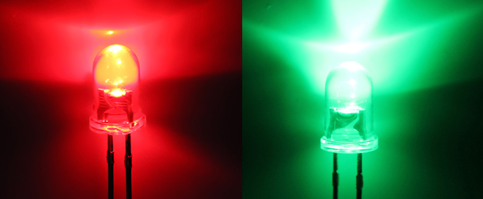 5mm Red/Green bipolar LED