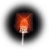 5mm red 'flickering flame' animating LED