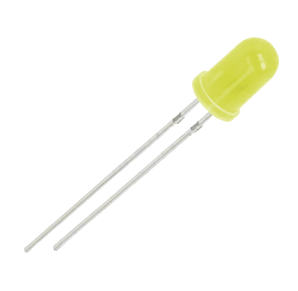 (image for) Optosupply 5mm superbright yellow diffuse current regulated LED
