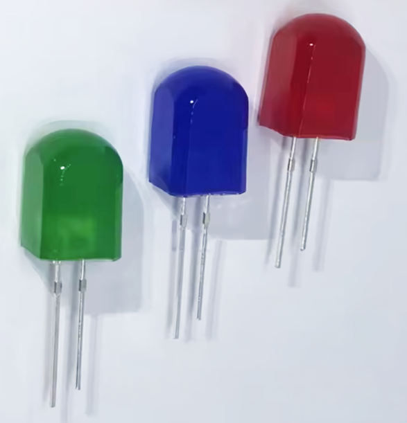 8 x 8 x 12mm red tinted diffuse dome end LED (image for) 8 x 8 x 12mm red tinted diffuse dome end LED