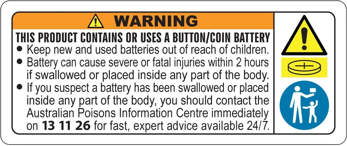 Button battery warning label [BB_LABEL] - $0.10 : Welcome to LEDsales ...
