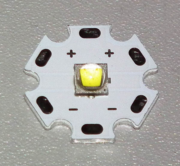 (image for) High grade 5050 style 10W neutral white LED - 20mm star - Click Image to Close