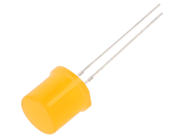 (image for) Optosupply 9.7mm diffuse orange flat top LED