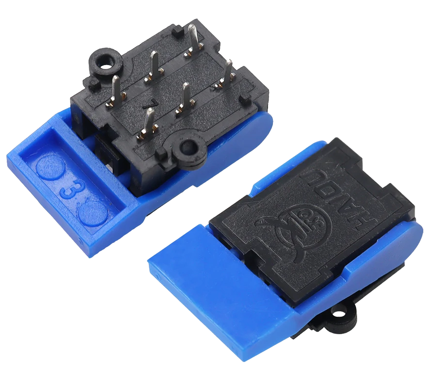 (image for) DPDT pushbutton/lever telephone switch