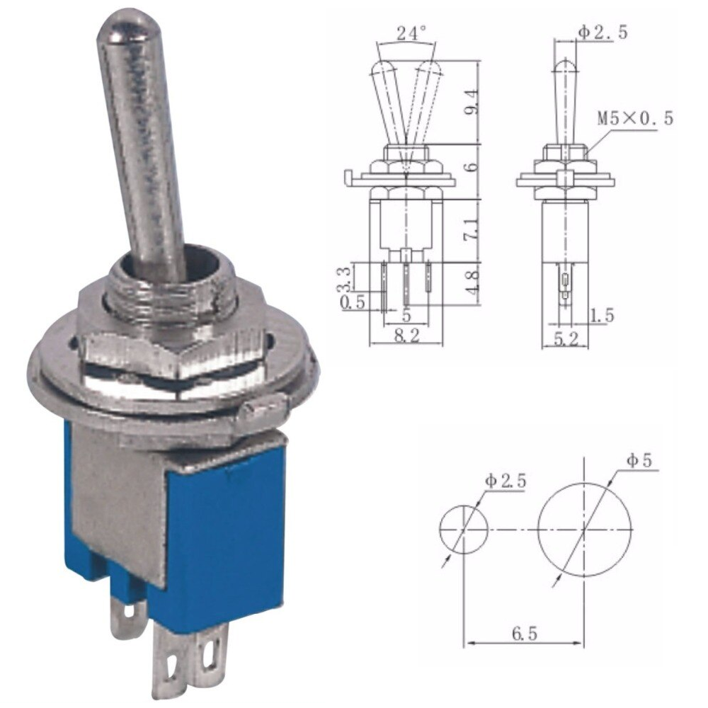 (image for) SPDT general purpose subminiature toggle switch