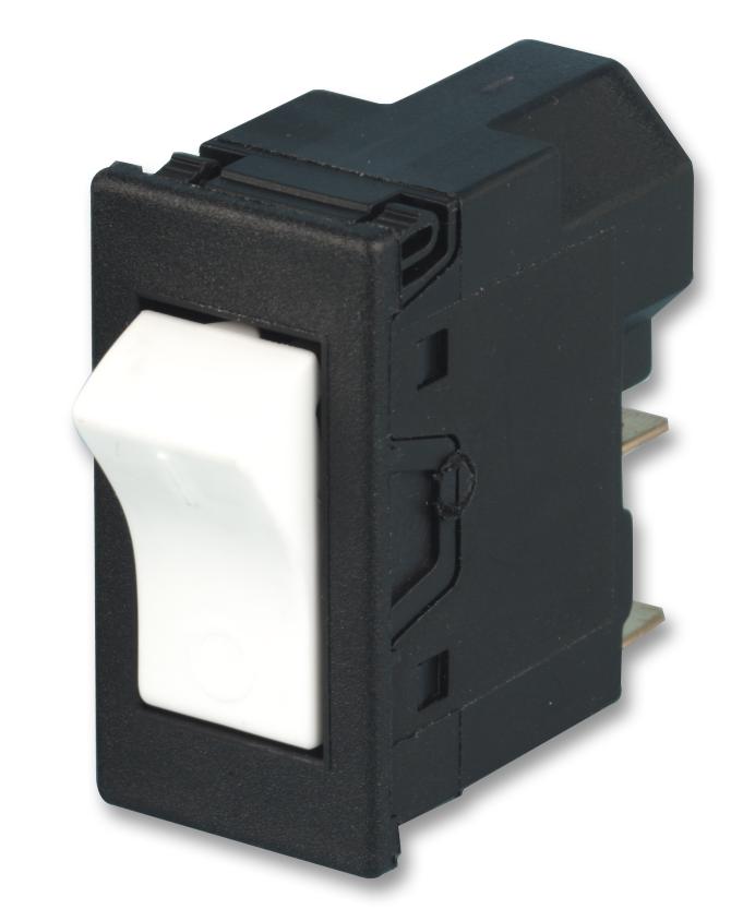 DPST rocker switch with low voltage safety release