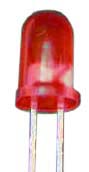 (image for) Kingbright red 15 volt resistor LEDs